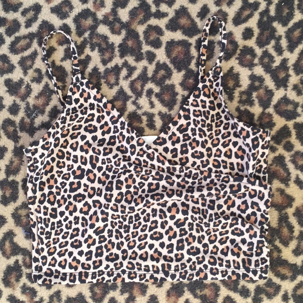 Leopard print crop top